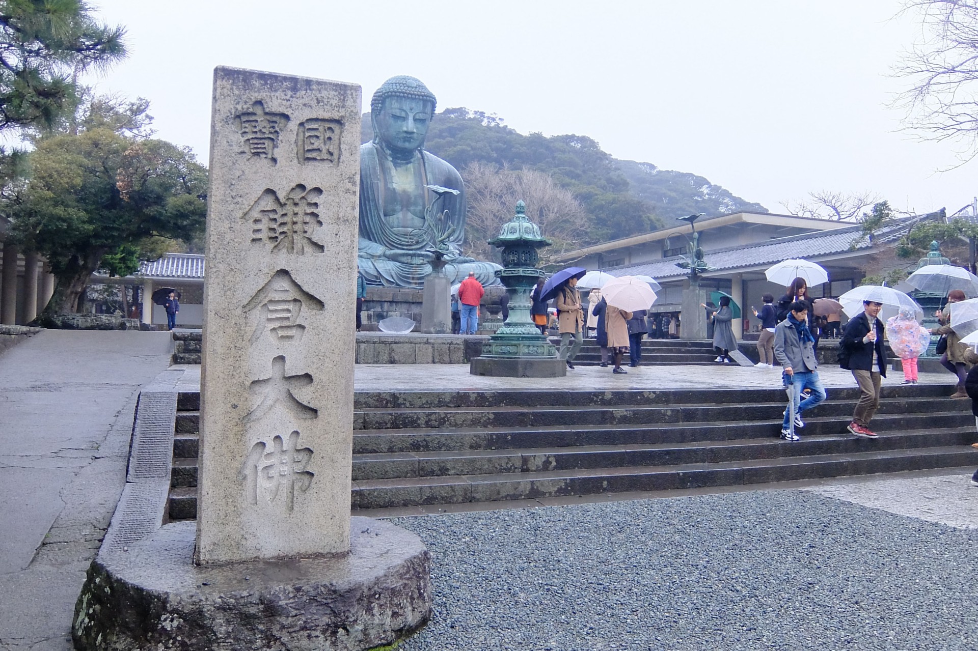 観光客で賑わう鎌倉の大仏